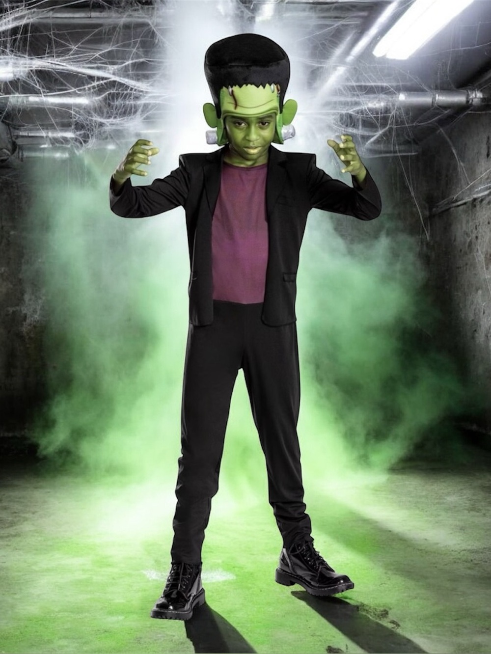 Universal Monsters Frankenstein Halloween Costume Boys Size S (4/6) or M (7/8)